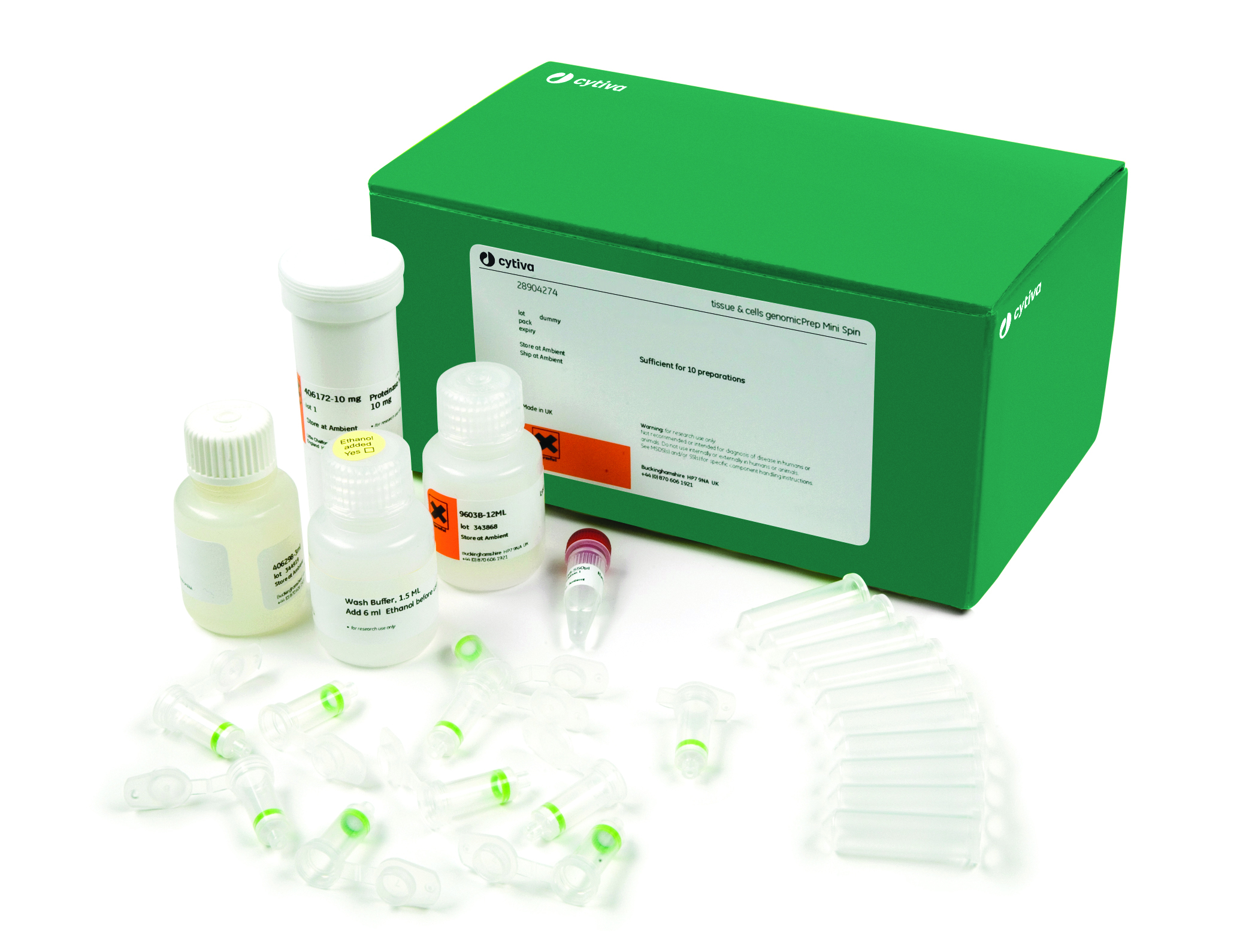 illustra tissue and cells genomicPrep Mini Spin Kit