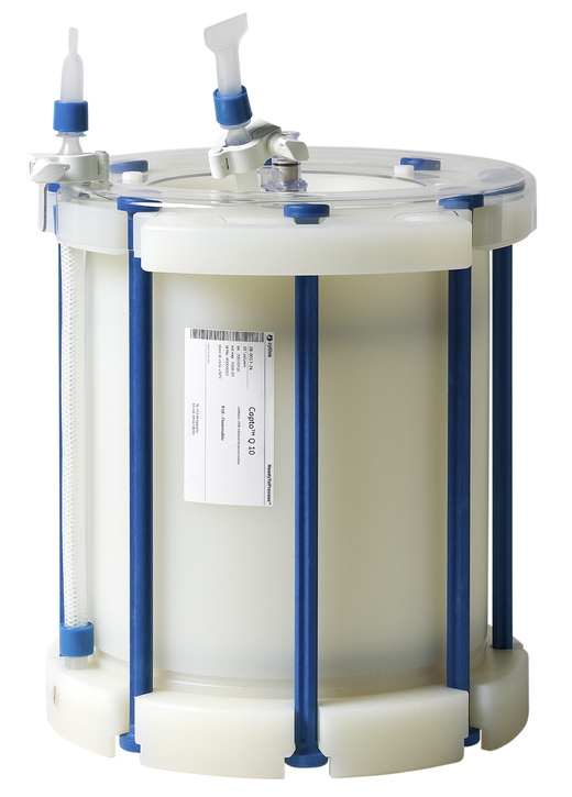 Capto Q resin prepacked in ReadyToProcess singleuse columns Cytiva
