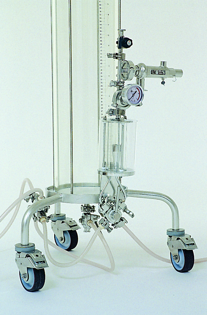 BPG column with air tap,top valve and safety valve