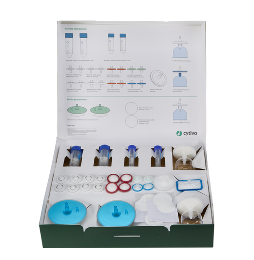 Protein chromatography filter starter kit
