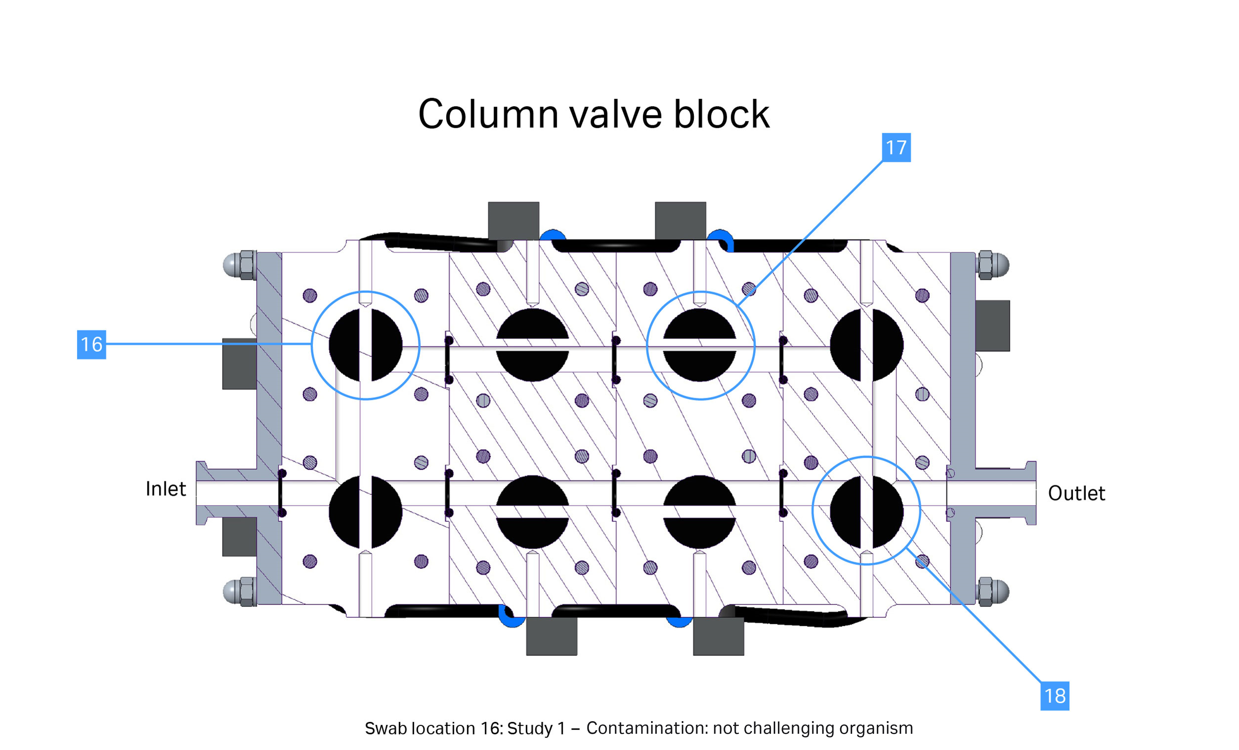 ÄKTA process sustainable cleaning AN Fig6-column valve block