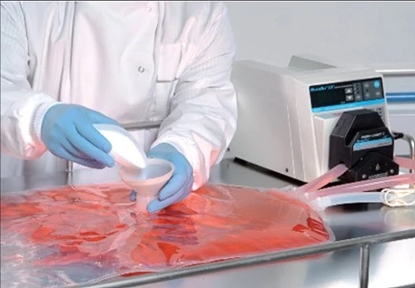 Allegro 2D 20 L single-use mixing system with powder port