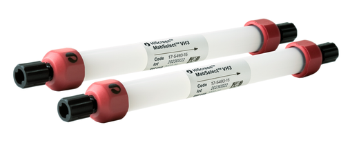 MabSelect VH3 protein A affinity resin in prepacked HiScreen column