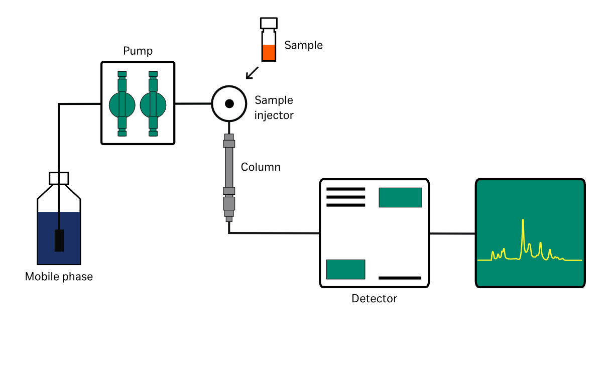 A typical HPLC system.