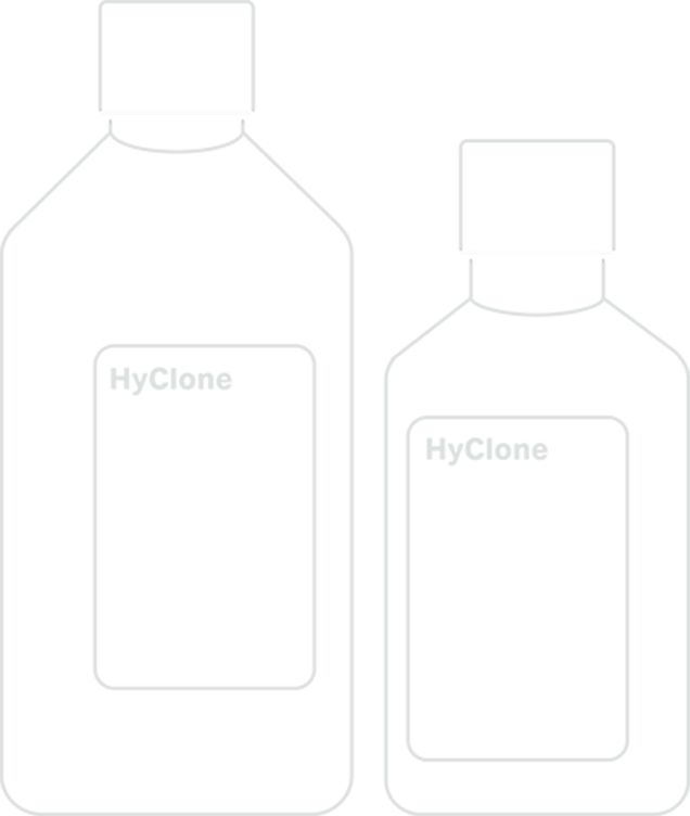 HyClone Bottles line drawing white