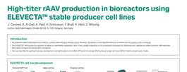 elevecta high titer rAAV in bioreactors poster screenshot