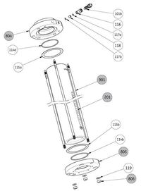 Assembly diagram_AxiChrom™ 50 to 200
