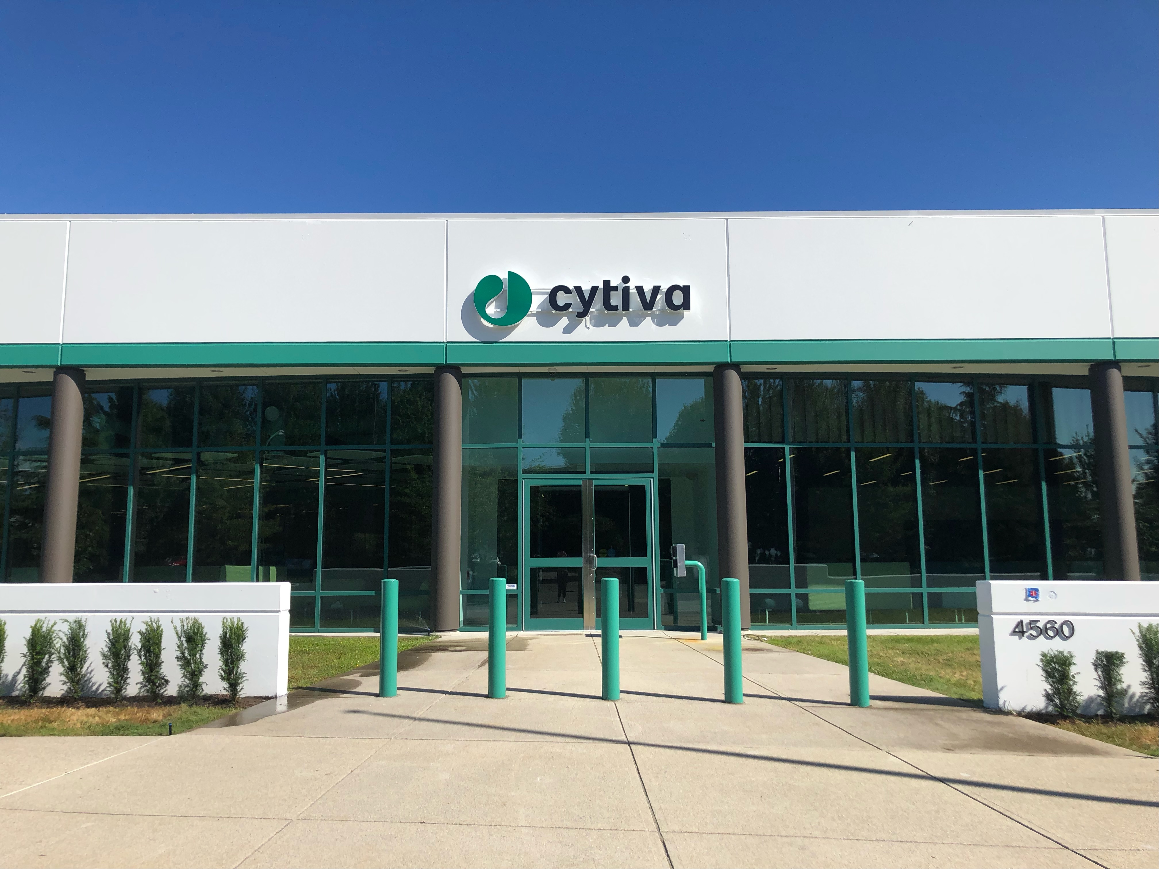 Exterior image of Cytiva’s newly opened aseptic fill site in Vancouver