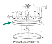 Scraper for Chromaflow™ 1600 line drawing