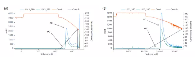 Enrichement for pDNA