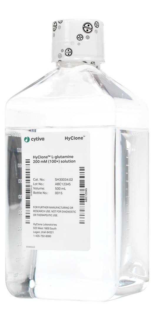 500 mL bottle of HyClone L-glutamine 200 mM (100X) solution
