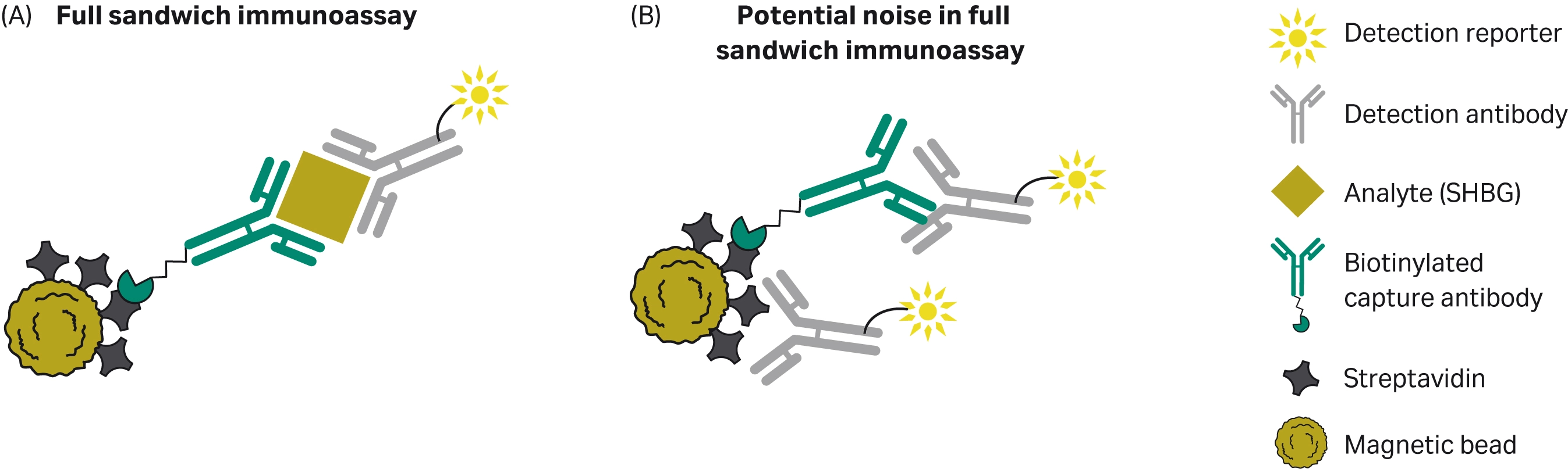 Full sandwich immunoassay